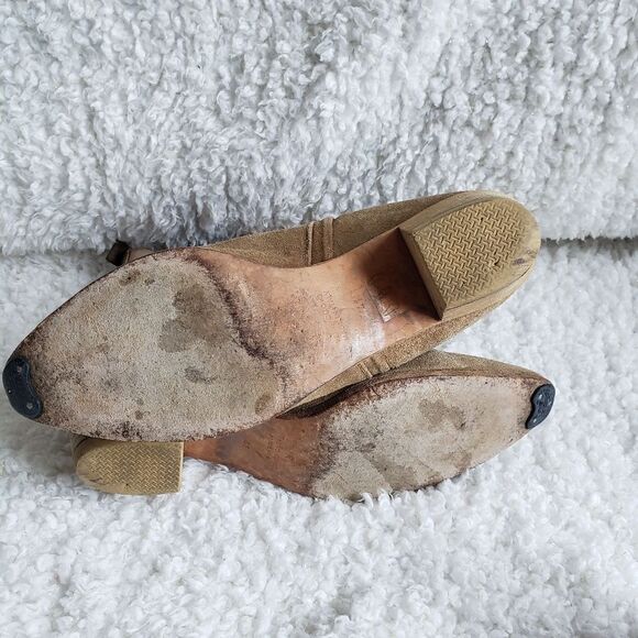 IRO Tan Suede Leather Pull-on Pointed‎ Toe Ankle Boots - Picture 4 of 10